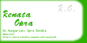 renata opra business card